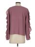 1.State 100% Polyester Burgundy 1.State Long Sleeve Blouse Size S - photo 2
