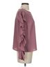 1.State 100% Polyester Burgundy 1.State Long Sleeve Blouse Size S - photo 3