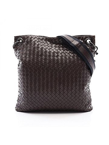 Bottega Veneta Bottega Veneta Intrecciato Shoulder Bag/Handbag, Leather, Men's, Brown (view 1)