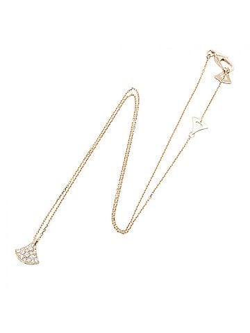 Bvlgari BVLGARI Diva's Dream Diamond Necklace, 18K Pink Gold (PG), Diamond, Women's, Tone, Clear 361446 (view 2)