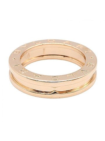 Bvlgari Bvlgari Bulgari B-zero1 Ring, 1-band ring, 18KPG (pink gold), men's and women's, gold tone, 36003 (view 2)