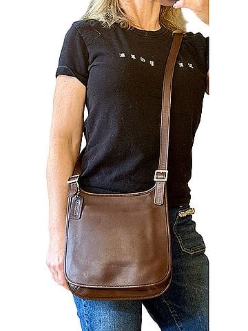 Coach Slim Hippie Flap Bag Leather Crossbody Bag (view 1)