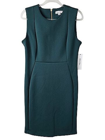 Calvin Klein Scuba Sheath Midi Dress Casual Dress (view 2)