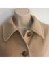 Ann Taylor 70% Wool 20% Nylon 10% Cashmere 100% Polyester Tan Coat Size 6 - photo 6