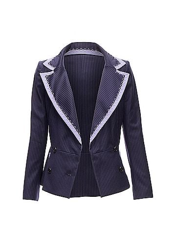 Christian Dior Christian Dior Navy Purple Bar Blazer (view 1)