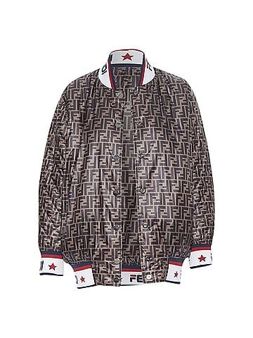 Fendi Fendi Fila Reversible Silk Bomber Jacket (view 1)