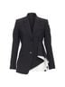 Theory 100% Wool Black Theory Black Wool Cascade Blazer Size 2 - photo 1