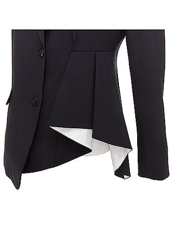 Theory Theory Black Wool Cascade Blazer (view 2)