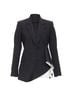 Theory 100% Wool Black Theory Black Wool Cascade Blazer Size 2 - photo 3