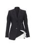 Theory 100% Wool Black Theory Black Wool Cascade Blazer Size 2 - photo 9