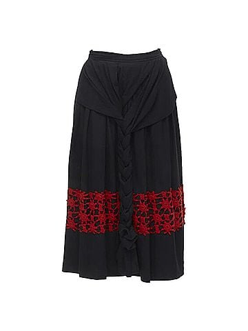Comme des Garçons Comme Des Garcons 1988 Wool Embroidery Skirt (view 1)