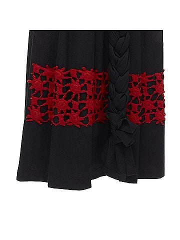 Comme des Garçons Comme Des Garcons 1988 Wool Embroidery Skirt (view 2)
