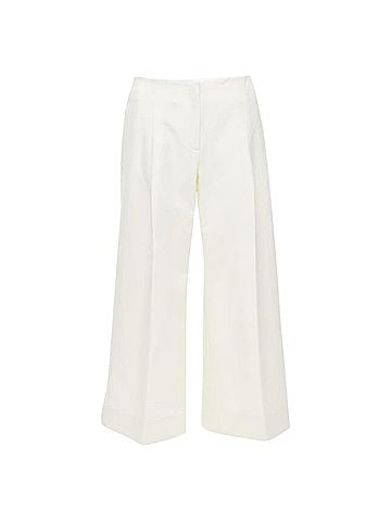 Oscar De La Renta Oscar De La Renta Wool Crepe Pleated Pants (view 1)