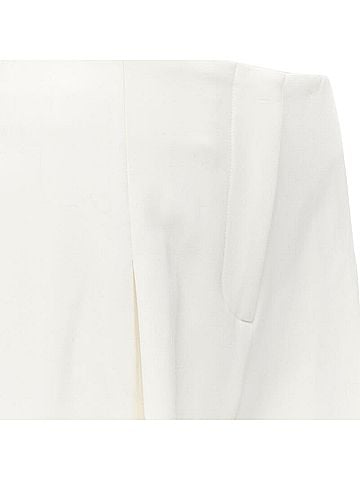 Oscar De La Renta Oscar De La Renta Wool Crepe Pleated Pants (view 2)