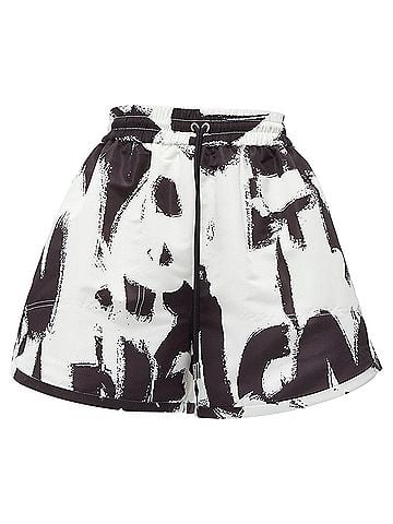 Alexander McQueen Alexander Mcqueen 2022 Graffiti Shorts (view 1)