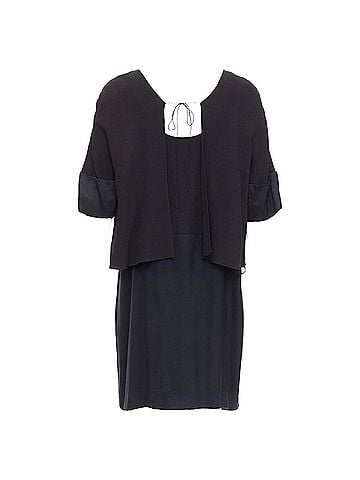 Chloé Chloe Silk Crepe Satin Back Dress (view 2)