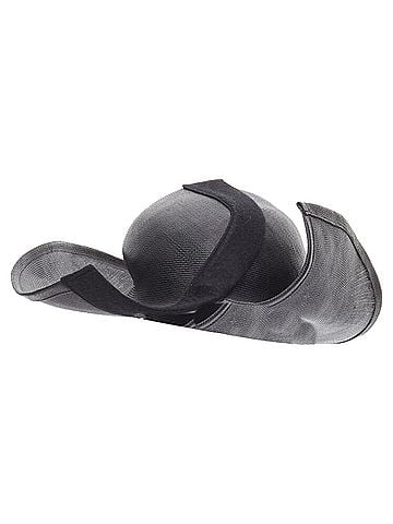 Yohji Yamamoto Yohji Yamamoto Coated Raffia Curled Fedora Hat (view 1)