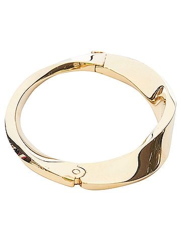Saint Laurent Saint Laurent Gold Hard Bangle (view 2)