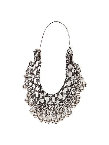 Saint Laurent Saint Laurent Boho Metal Hoop Earrings Pair (view 1)