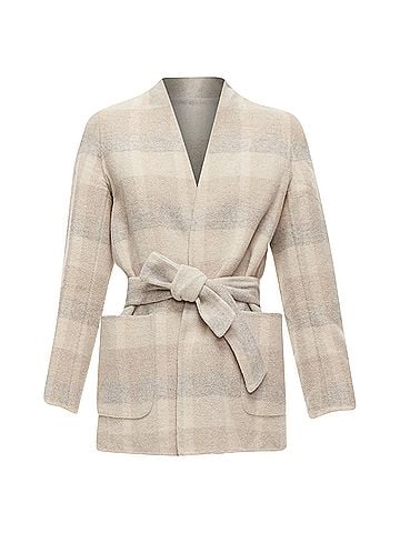 Max Mara Max Mara Angora Wool Checked Jacket (view 1)