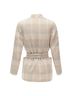 Max Mara 100% Wool Brown Max Mara Angora Wool Checked Jacket Size XXS - photo 5