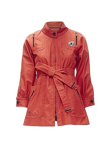 Gucci Gucci Red Cotton Belted Anorak Jacket (view 1)