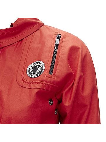 Gucci Gucci Red Cotton Belted Anorak Jacket (view 2)