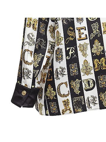 Versace Versace Virtus Alphabet Silk Shirt (view 2)