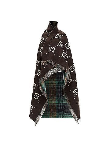 Gucci Gucci Wool Monogram Blanket Scarf (view 1)