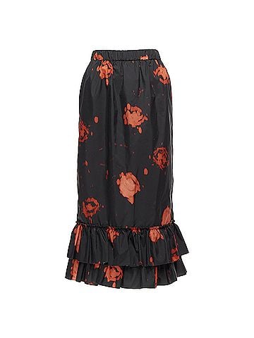 MARNI Marni Tie Dye Ruffle Hem Midi Skirt (view 1)