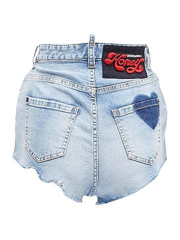 Dsquared2 Dsquared2 Honey Heart Denim Hot Pants (view 1)