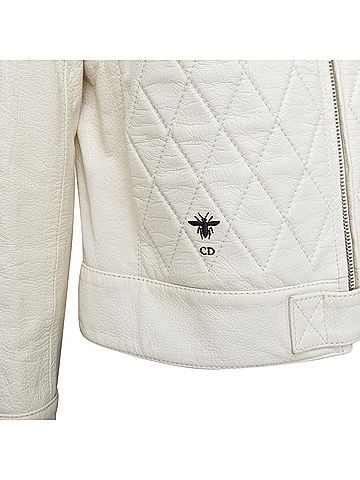 Christian Dior Dior Leather Quilted Biker Jacket (view 2)