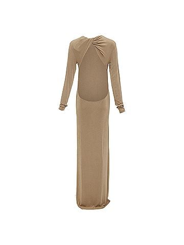 Saint Laurent Saint Laurent Viscose Knit Open Back Gown (view 1)