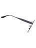 Saint Laurent 100% Metal Black Saint Laurent Rectangular Shield Sunglasses One size - photo 3