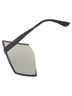 Saint Laurent 100% Metal Black Saint Laurent Rectangular Shield Sunglasses One size - photo 4