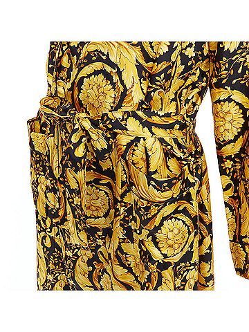 Versace Versace Silk Signature Barocco Robe Gown (view 2)