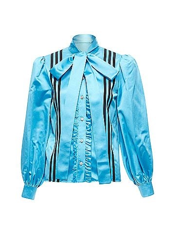 Gucci Gucci Adidas Silk Pussy Bow Blouse (view 1)