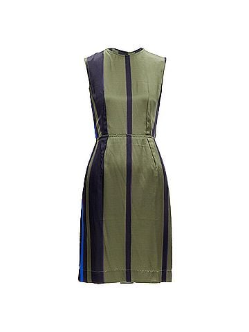 Lanvin Lanvin 100% Silk Abstract Darts Dress (view 1)