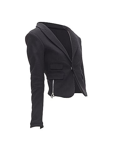 Dsquared2 Dsquared2 Piercing Zipper Cropped Blazer (view 1)