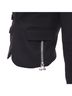 Dsquared2 100% Wool Black Dsquared2 Piercing Zipper Cropped Blazer Size S - photo 2