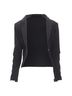 Dsquared2 100% Wool Black Dsquared2 Piercing Zipper Cropped Blazer Size S - photo 3