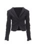 Dsquared2 100% Wool Black Dsquared2 Piercing Zipper Cropped Blazer Size S - photo 4