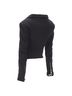 Dsquared2 100% Wool Black Dsquared2 Piercing Zipper Cropped Blazer Size S - photo 6