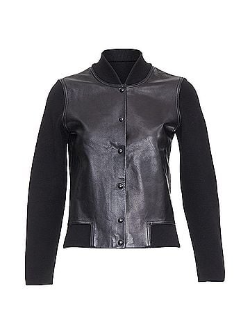 Alexander Wang Alexander Wang Merino Wool Leather Bomber (view 1)