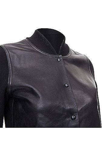 Alexander Wang Alexander Wang Merino Wool Leather Bomber (view 2)