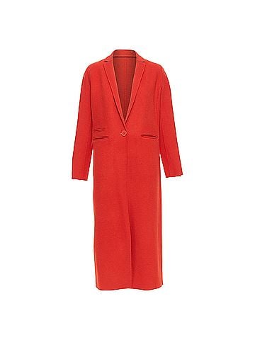 Maje Maje Wool Blend Long Coat Jacket (view 1)