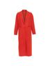 Maje 100% Wool Red Maje Wool Blend Long Coat Jacket Size 4 - photo 1