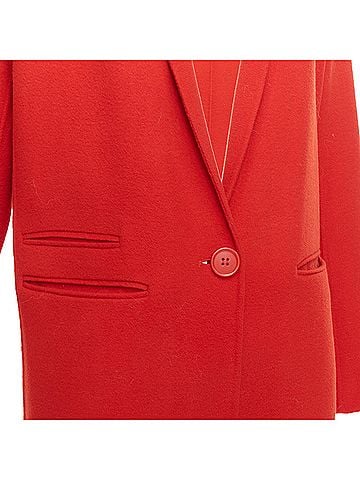 Maje Maje Wool Blend Long Coat Jacket (view 2)