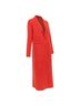 Maje 100% Wool Red Maje Wool Blend Long Coat Jacket Size 4 - photo 3