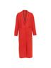 Maje 100% Wool Red Maje Wool Blend Long Coat Jacket Size 4 - photo 8